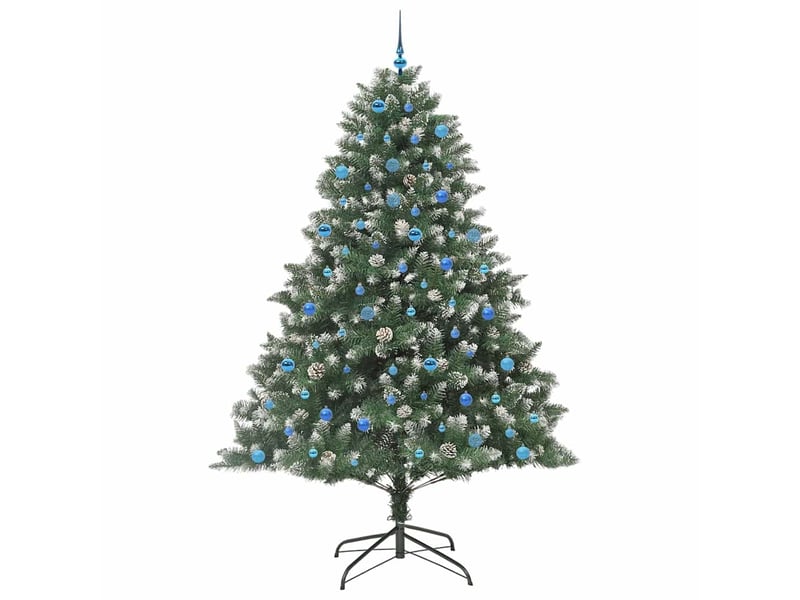 Sapin de noël, arbre de noël artificiel vert 240 cm pvc, plastique et acier cf61490 - Conforama C