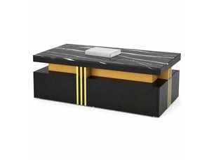 Meuble tv coloris noir 100 cm OKMYHOME  