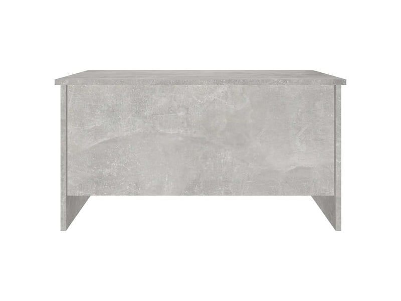  Table basse - table de salon - table à thé gris béton 80x55,5x41,5 cm bois d'ingénierie  - Conforama D