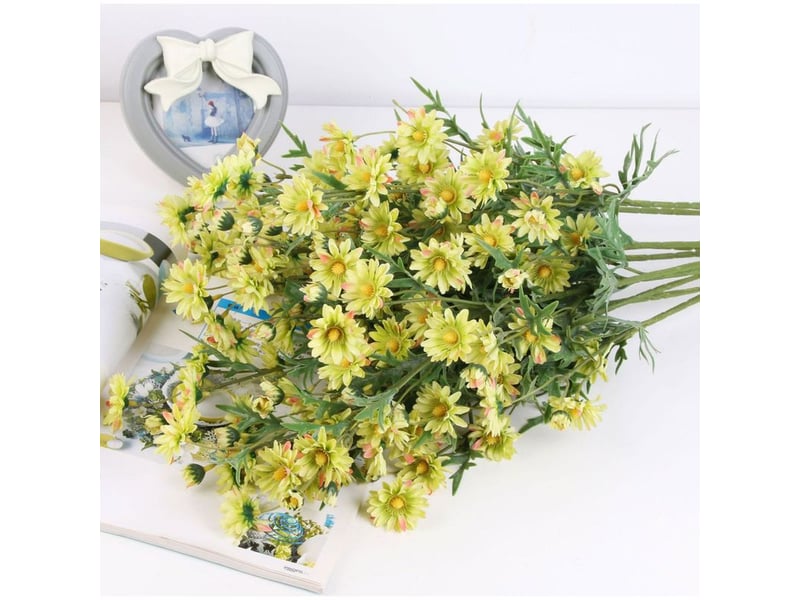  Simulation œillet chrysanthème petites marguerites accessoires photo décoration mariage fausses fleurs pour mise en scène  - Conforama C