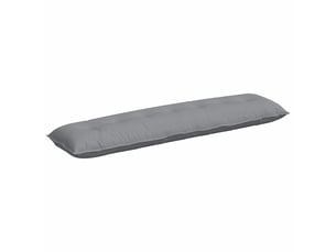 Coussin de dos, coussin de dossier gris clair 200 x 19 x 50 cm tissu cf54664