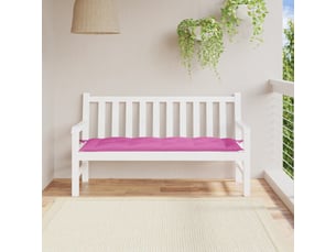 Coussin de banc de jardin, coussin d'assise rose 150x50x7 cm tissu oxford cf52790