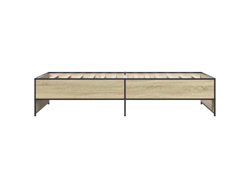  Lit simple- lit adulte -  cadre de lit chêne sonoma 80 x 200 cm bois d'ingénierie  - Conforama D