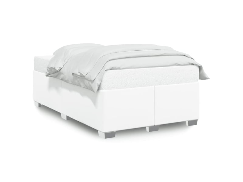  Lit double- lit adulte -  cadre de lit sans matelas blanc 120x190 cm similicuir  - Conforama A