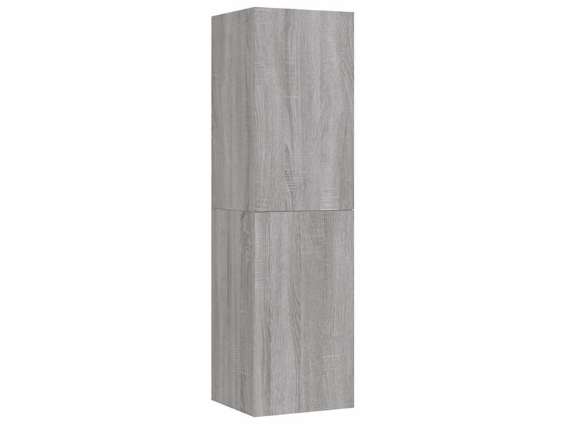  Meuble tv - banc tv - meuble de rangement mural sonoma gris 30,5x30x110 cm  - Conforama A