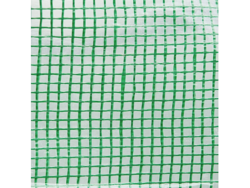  Bâche de rechange pour tunnel de jardin 300x300x200 cm – verte – pe anti-uv imperméable avec porte zippée à enrouler  - Conforama E