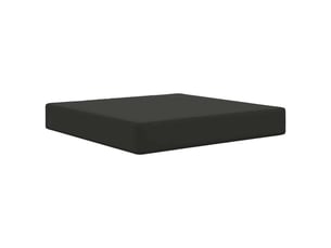 Coussin de canapé d'extérieur, coussin de chaise polyester noir 60 x 60 cm cf54127