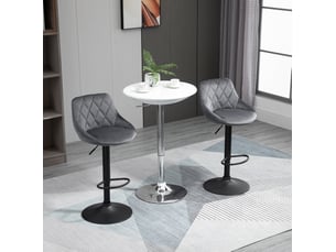 tabouret de bar assise réglable en hauteur <strong>HAUSS SPOLE</strong> - gris hauteur d'assise 60 cm vendu Par paire