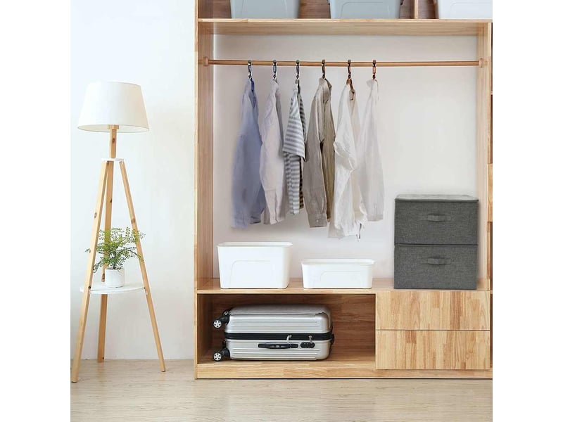  Boîtes de rangement 2 pcs tissu 43x34x23 cm anthracite  - Conforama B