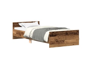 Lit simple 100x200 cm    coloris marron
