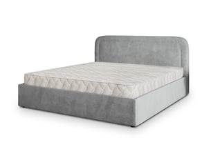 Lit coffre 180x200 cm <strong>MASSENO</strong> <strong></strong> coloris gris