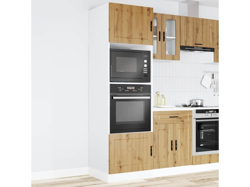  Meuble de rangement, armoires de four porto chêne artisanal bois d'ingénierie  - Conforama C