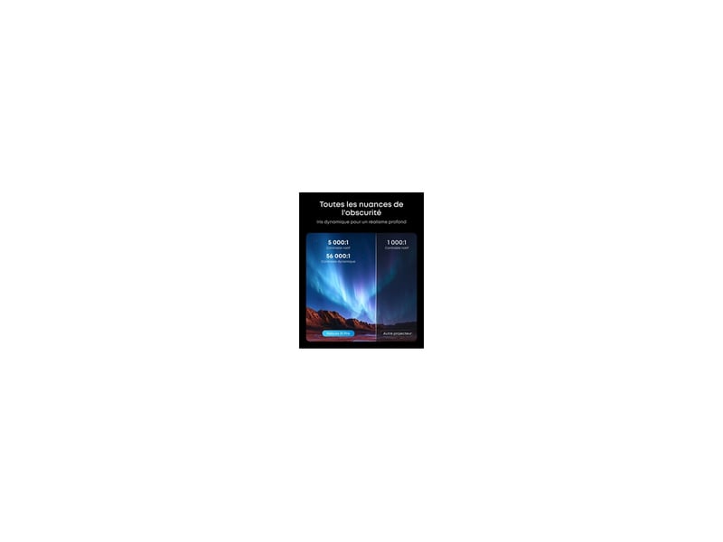  Projecteur laser 4k uhd 3500 ansi, audio 7.1.4 dolby atmos, google tv 8240671 - Conforama D