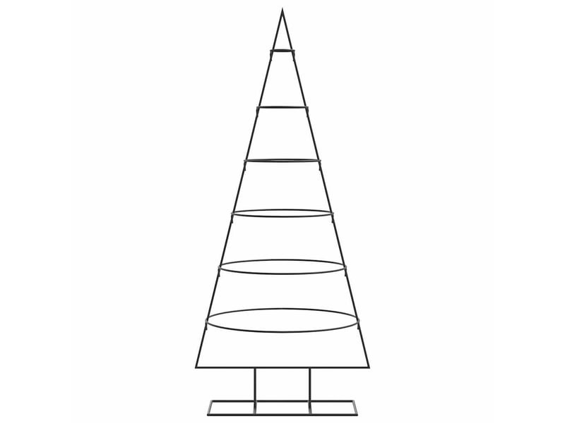  Arbre de noël, sapin de noël en métal pour décoration noir 150 cm shl982  - Conforama C