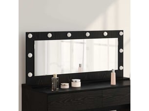 Miroir rectangulaire à fixer coloris noir <strong></strong>  <strong></strong> - 100 cm x 45 cm