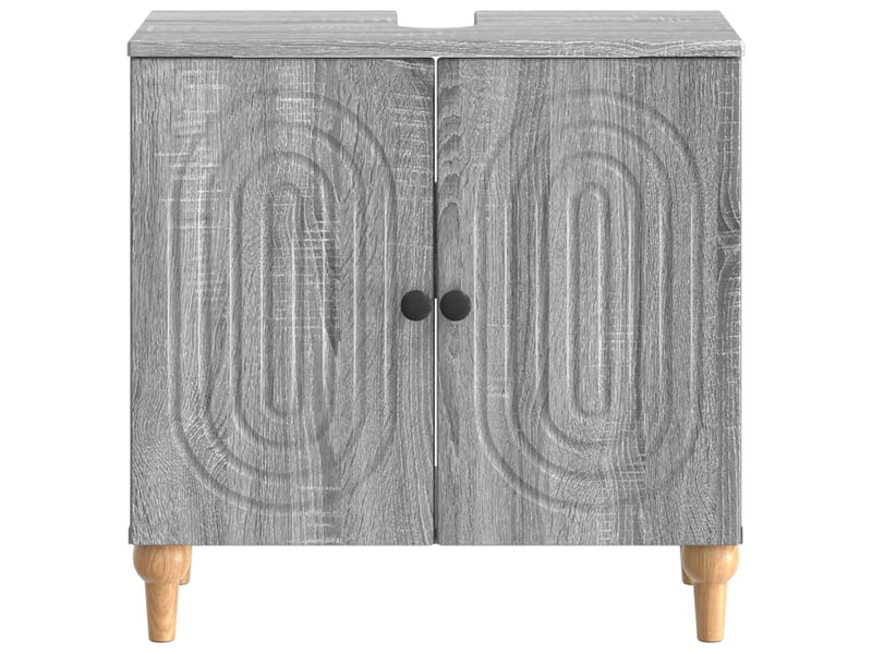  Meuble sous lavabo de salle de bain alkmaar sonoma gris cf64811  - Conforama D