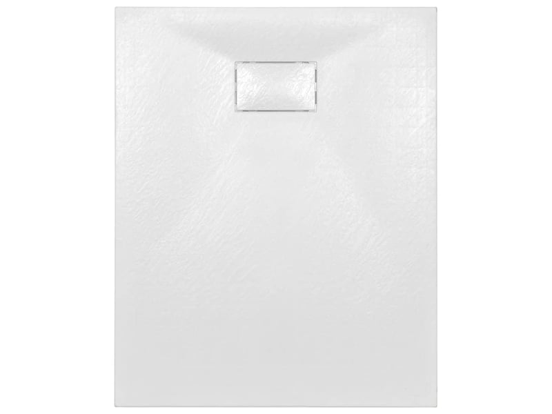  Bac de douche receveur de douche rectangulaire salle de bain maison intérieur trou de drain standard de 9 cm smc 100 x 80 cm blanc 02_0003445  - Conforama D