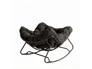 Fauteuil œuf individuel, fauteuil à bascule demi-lune, chaise de balcon, salon