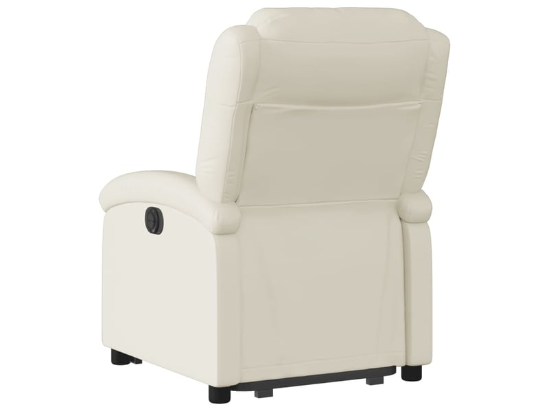 Fauteuil inclinable salon, fauteuil relax crème similicuir shl96866 - Conforama E