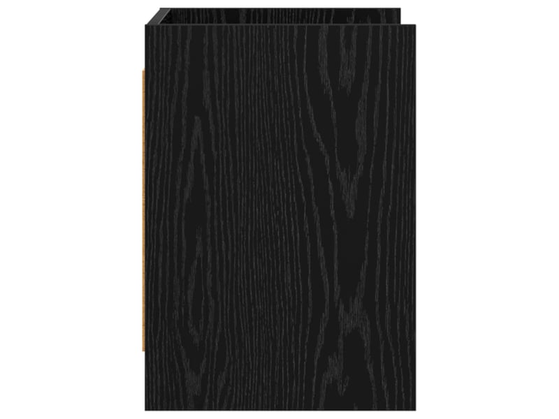  Meuble tv - banc tv - meuble de rangement 60 x 33 x 47 cm chêne noir bois d'ingénierie  - Conforama E