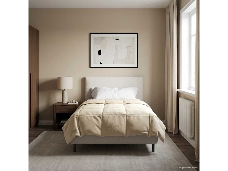  Couette - duvet d'été 140 x 200 cm été microfibre (100% polyester)  - Conforama D