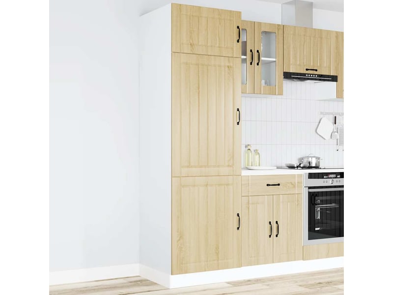 Meuble de rangement, armoire de cuisine lucca chêne sonoma bois d'ingénierie  - Conforama A