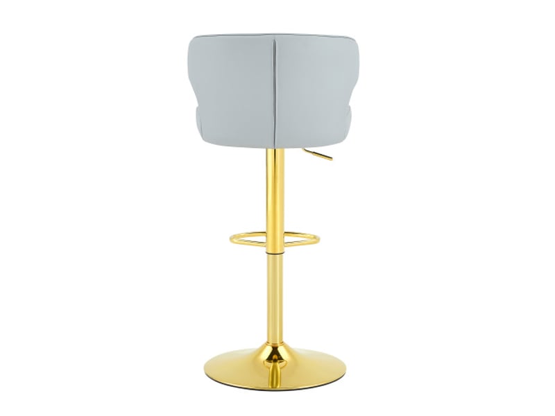 2x tabourets de bar avec dossier – hauteur réglable, rotation 360°, grand socle, repose-pieds – chaise cuisine moderne - Conforama D