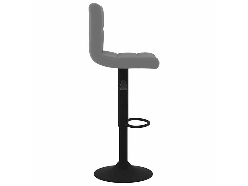  Tabouret de bar, chaise de bar gris foncé velours shl84327  - Conforama D