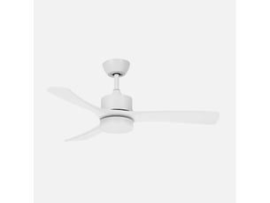 Ventilateur de plafond fabrilamp hellin dc blanc 3 pales 106 cm 6 vitesses led 18 w télécommande