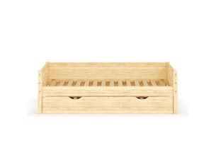 Lit gigogne 90x200 cm AKITEN RETAIL Louw coloris naturel