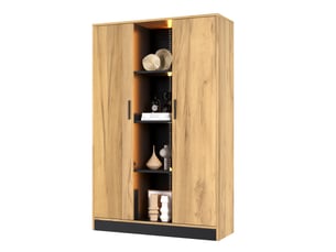 Vitrine coloris bicolore 2 étagère(s) HAUSS SPOLE  - 95 cmx160 cm