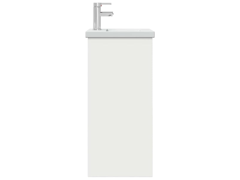 Meuble de salle de bain avec évier blanc 42x40x84.5 cm shl3024  - Conforama E