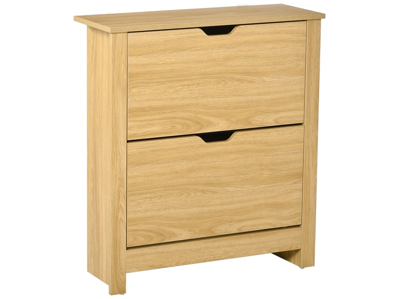  Meuble chaussure entrée, armoire à chaussures meuble d'entrée et couloir - 2 abattantes portes 2 compartiments  - Conforama B