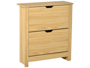 Meuble chaussure entrée, armoire à chaussures meuble d'entrée et couloir - 2 abattantes portes 2 compartiments