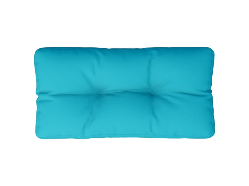  Coussin de palette, coussin de chaise, coussin de canapé turquoise 70x40x12 cm tissu cf55482  - Conforama A