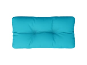 Coussin de palette, coussin de chaise, coussin de canapé turquoise 70x40x12 cm tissu cf55482