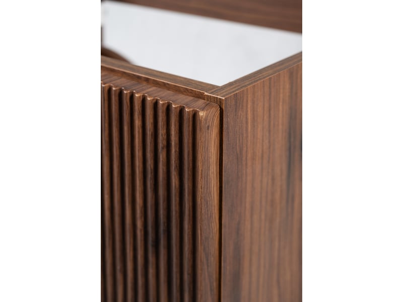  Meuble sous vasque suspendu novo effet noyer warmia 60 cm  - Conforama R