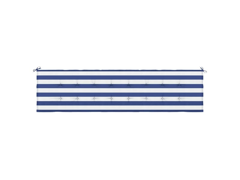  Coussin de banc de jardin, coussin d'assise rayures bleues et blanches 200x50x3cm cf52786  - Conforama D