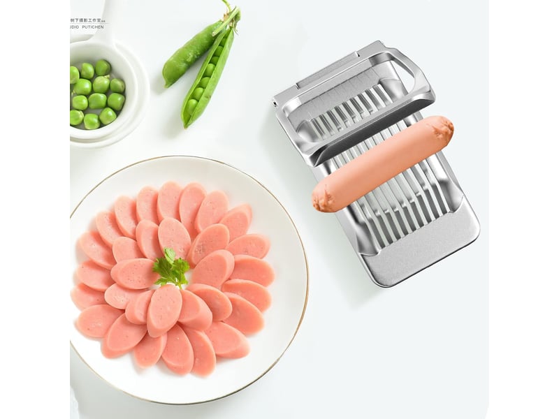  Coupe oeufs professionnel aluminium robuste, coupe oeuf durs passe au lave-vaisselle, fils de coupe-œufs tension individuelle et stable pour œufs  - Conforama D