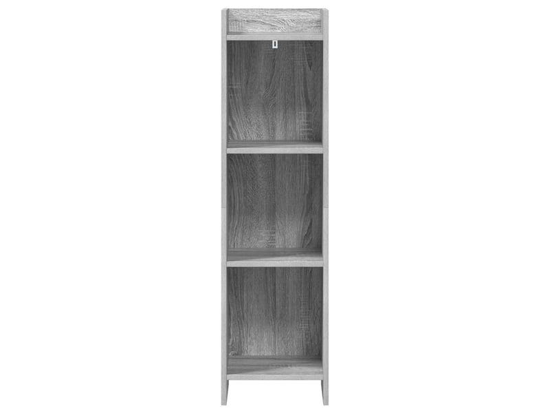  Bibliothèque, meuble de rangement salon sonoma gris 30 x 30 x 111 cm bois d'ingénierie  - Conforama D
