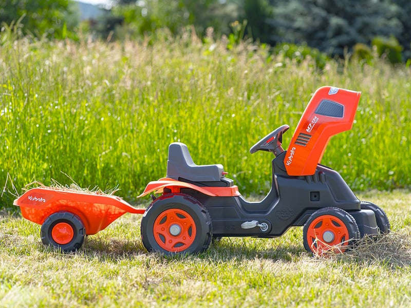  Tracteur enfant kubota avec remorque 2 à 6 ans - falk  - Conforama B