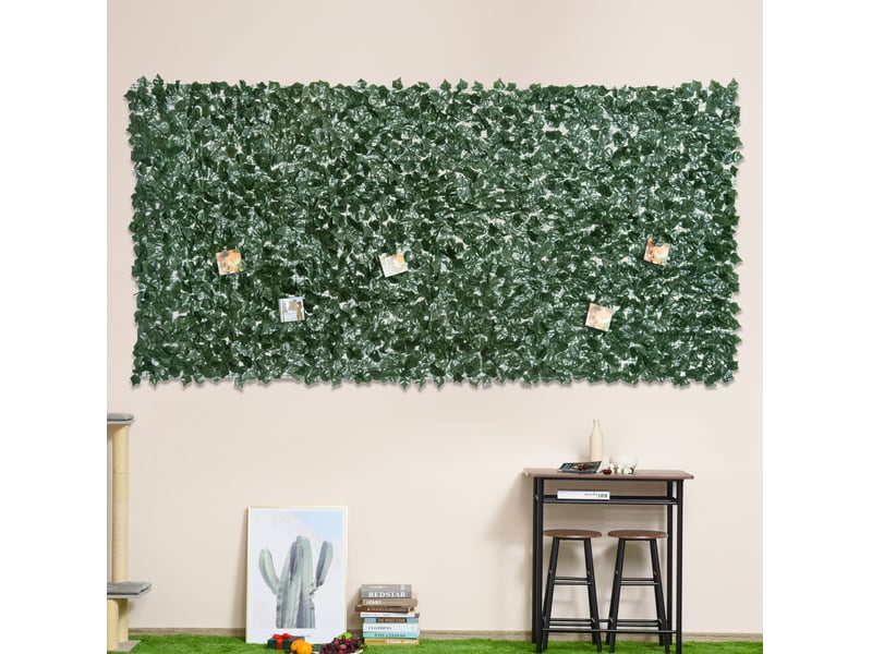  Haie artificielle brise-vue 300x150 cm vert foncé  - Conforama B
