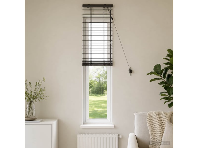 Store vénitien, store de fenêtre marron foncé 45 x 160 cm 35 mm cf47997 - Conforama B