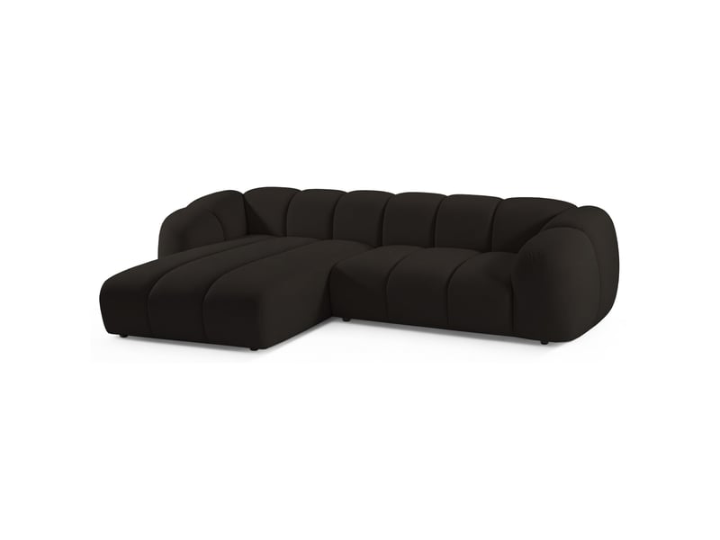  Selsey millma - canapé d'angle - 300 cm - velours marron Millma - Conforama A