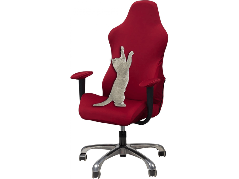  Housse de chaise élastique pour chaise esports, housse de protection pour chaise de jeu rouge  - Conforama A