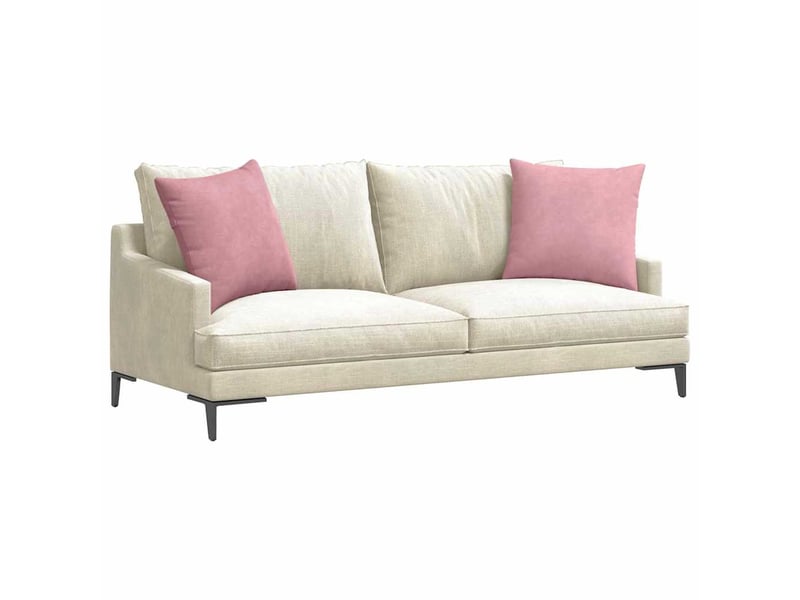  Lot de 2 coussins de canapé, coussins décoratifs rose 50 x 50 cm cf59149  - Conforama C