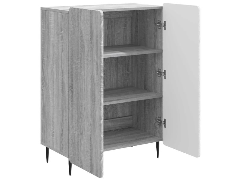  Buffet - bahut - meuble de rangement sonoma gris 66 x 34,5 x 92 cm bois d'ingénierie  - Conforama E