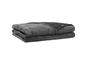Couverture lestée adulte, couverture pondérée anthracite 150x200 cm 7 kg shl53224
