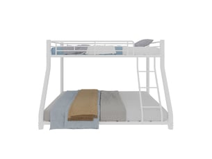 Lit superposé 90/140x190 cm <strong>HAVRYA</strong>  <strong></strong> coloris blanc