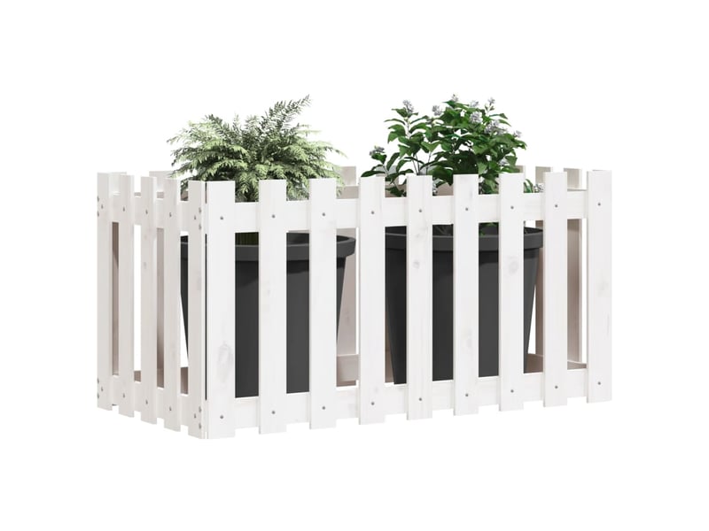  Jardinière - lit surélevé de jardin design de clôture 100x50x50cm pin massif  - Conforama C